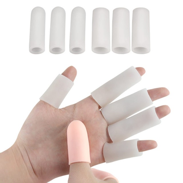 10sets/lot Finger Caps Silicone Finger Protectors Gel Finger Sleeves Finger  Tubes Cushion and Reduce Pain from Corns, Blisters - AliExpress